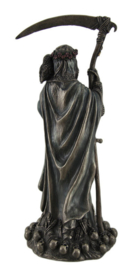 Santa Muerte Magere Hein Dag van de Doden bronskleurig beeld 29 cm hoog