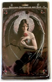 Kunsttegel van Anne Stokes - Angel Rose - 20 x 30 cm