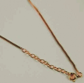 Bronzen ketting 46 cm