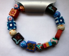 Armband met fimo kralen