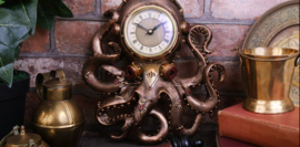 Octoclock - Steampunk Octopus Kraken Horror Wandklok 26 cm hoog