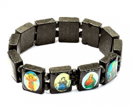 Icoonarmband zwart