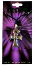 Pewter hanger Ankh vormige kruis