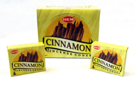 Hem wierookkegels Cinnamon (kaneel)