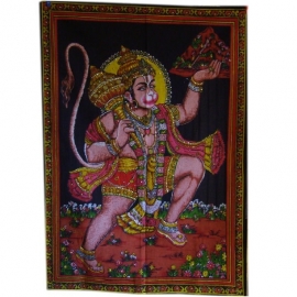 Muurkleed Hanuman c.a. 80 x 110 cm