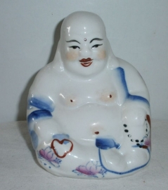 Witte porseleinen boeddha