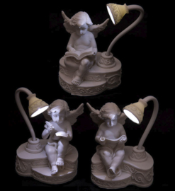 Cherub led leeslampje nachtlicht 9 cm hoog