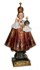 Jezus Christus Kind van Praag beeld 22 cm hoog