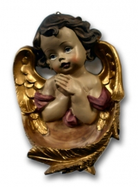 Wijwaterbakje Cherub 11 cm hoog