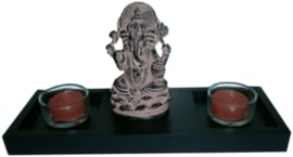 Theelichthouder Ganesha - 25 x 9 x 14 cm
