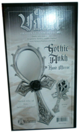 Alchemy of England - Gothic Ankh handspiegel met roos - 21.5 cm hoog