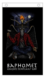 Wandkleed vlag bedsprei - Baphomet in Pak - 150 x 90 cm