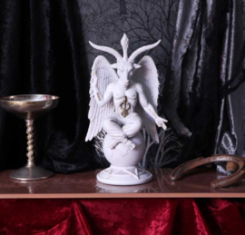 Dark Lord - Wit Baphomet Beeld - 25 cm hoog