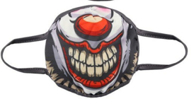 Gezichtsmasker clownkop - 12 x 30 cm