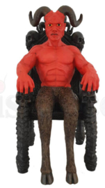 Satan op Troon Rood - 20 x 12 x 10 cm