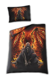 Spiral Direct dekbedovertrek - 1 persoons - Flaming Death - 200 x 135 cm