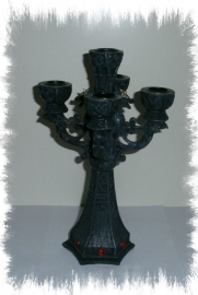 Gothic draken kandelaar - 26 cm hoog