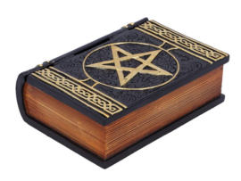 Boekendoos met Pentagram - Spell Box - 15 cm lang