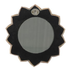 Bronskleurige Lotus Chakra Spiegel - 21.5 cm doorsnee