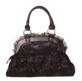 Banned Apparel - Reinvention bag - zwarte Gothic handtas t - 40 x 23 x 10 cm