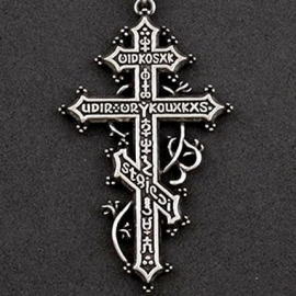 Alchemy Gothic ketting - Balkan Revenant's Cross Christelijk Orthodox kruis