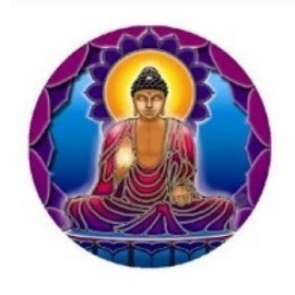 Raamsticker Buddha`s Light