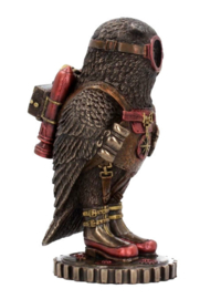 Odd Wing Steampunk Uil - 16 cm hoog