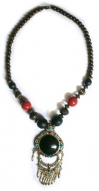 Tibetaanse ketting zwarte cirkel