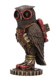 Odd Wing Steampunk Uil - 16 cm hoog