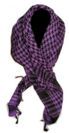 Arafatsjaal / Shemagh  / Palestijnse sjaal paars zwart