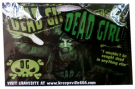 Kreepsville Gothic Zombie Doodskist ketting Dead Girl