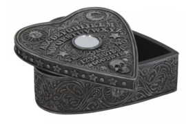 Ouijabord spiritbord sieradendoos planchette vorm - 12 cm lang