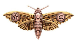 Engineerium Anne Stokes Magadore's Moth broche
