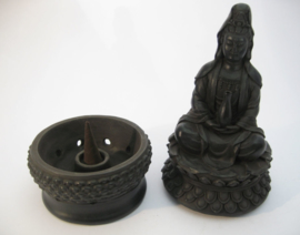 Quan Yin wierook / kegel brander 18 cm hoog