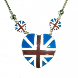 Emaille ketting 'Union Jack'