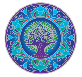 Raamsticker Earth Mandala (Levensboom) - 14 cm Ø