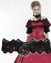 Punk Rave Red Ruby Gothic choker