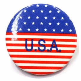 Retro button USA 1