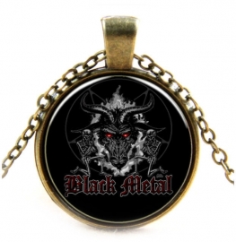 Glazen hanger met ketting Baphomet 7