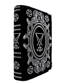 Restyle schoudertas Satanische Black Book bag - Sigil of Lucifer  - 30 x 21 x 7 cm