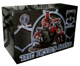 The Devil's Road - Duivel op een Motor - Bikerbeeld - 20 x 9 x 13 cm