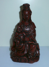 Rode Kinder Quan Yin 12 cm hoog