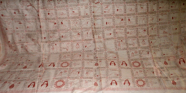 Sarong pareo sjaal tafelkleed multifunctioneel doek yoga posities perzik - 114  x 180 cm