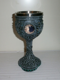 Triple Moon Goddess Enchanted Chalice - 19,5 cm hoog
