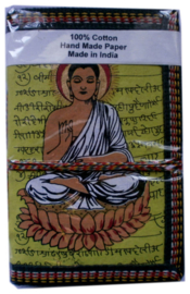Indiase journaal 10 x 15 cm boeddha geel