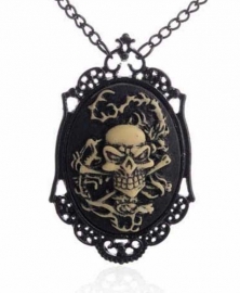 Gothic horror steampunk camee ketting verdronken zeeman 1