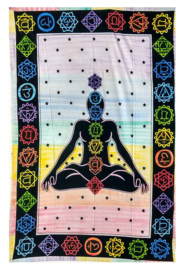 Bedsprei wandkleed eenpersoons Chakra Bhoot - 140 X 210 cm