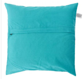 Indiase Katoen Boho Mandala Kussenhoes Turquoize 2 - 40 x 40 cm