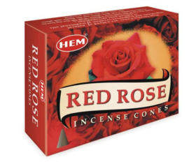 Hem wierookkegels Red Rose