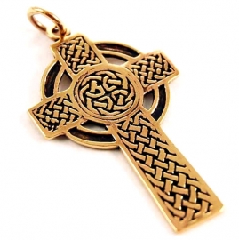 Ketting brons Keltisch Kruis 1